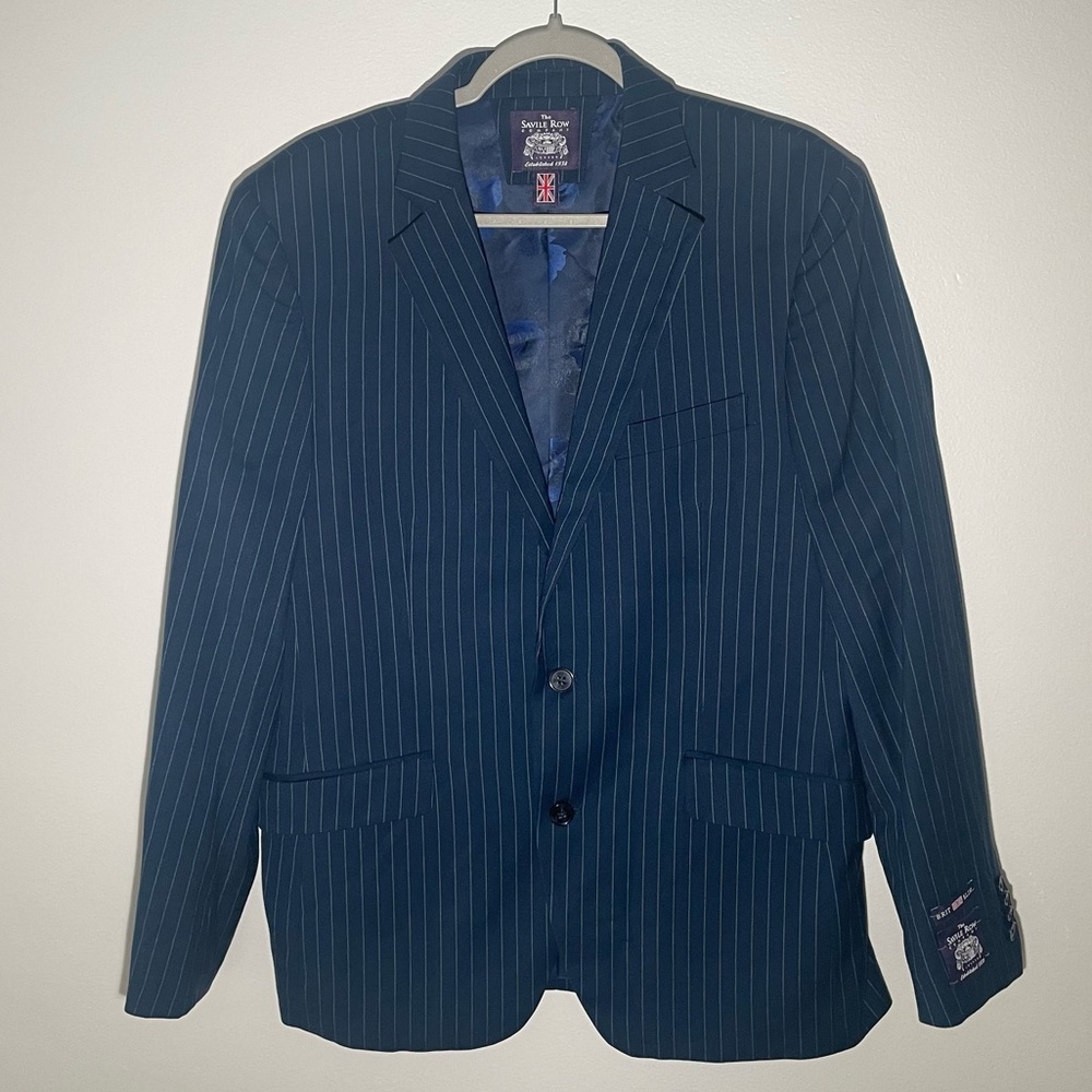 NWT Saville Row Striped Blazer - Model Hixon - Brit Slim SIZE 40R